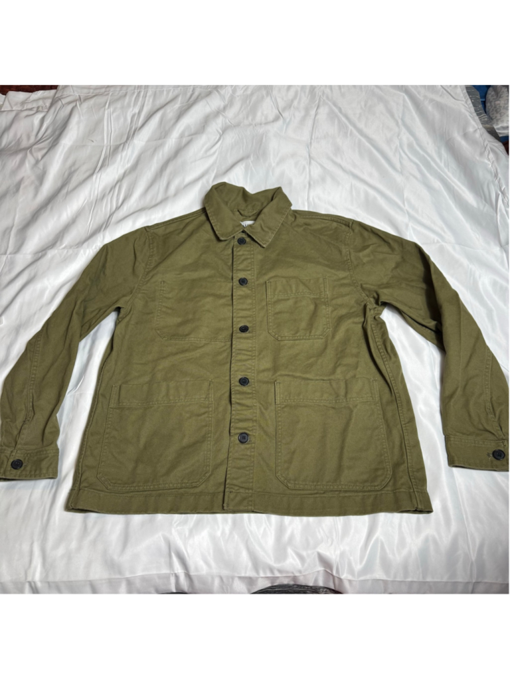 Men's H&M Olive Green Shirt Jacket Size XL